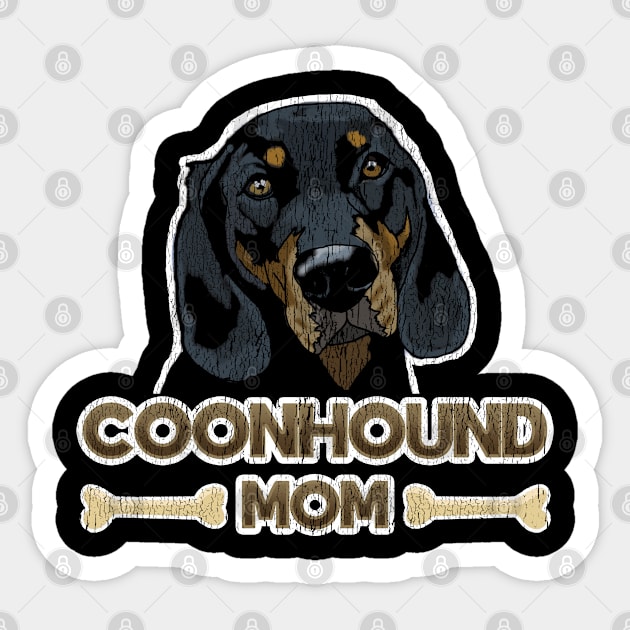 Coonhound - Coonhound Mom Sticker by Kudostees